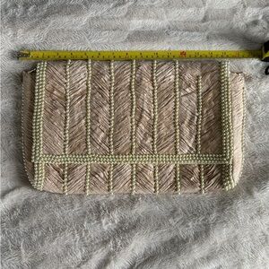 Oversized Beaded Pearl Pink Clutch - Anthropologie